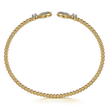 Gabriel & Co. Yellow and White Gold Diamond Bujukan Bracelet