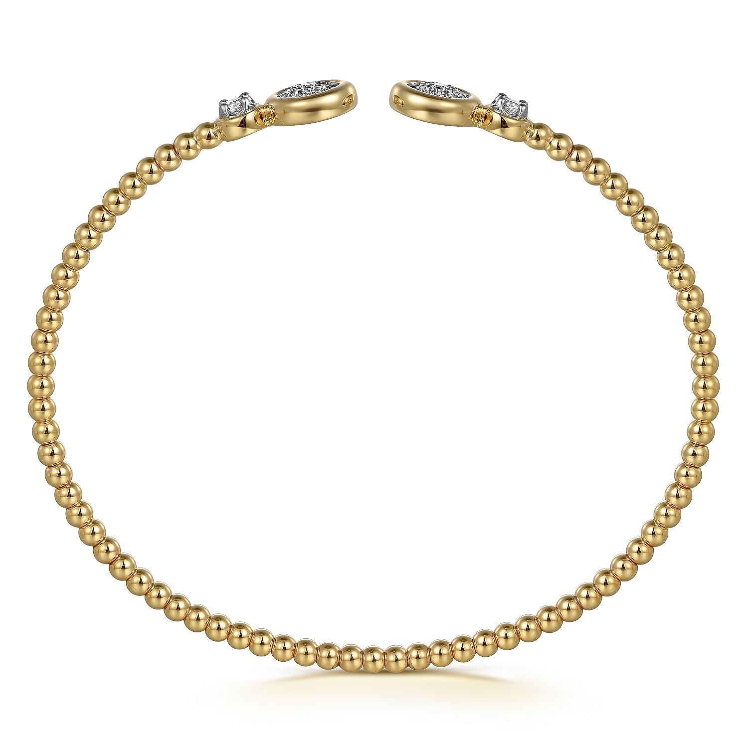 Gabriel & Co. Yellow and White Gold Diamond Bujukan Bracelet - Diamond Bracelets