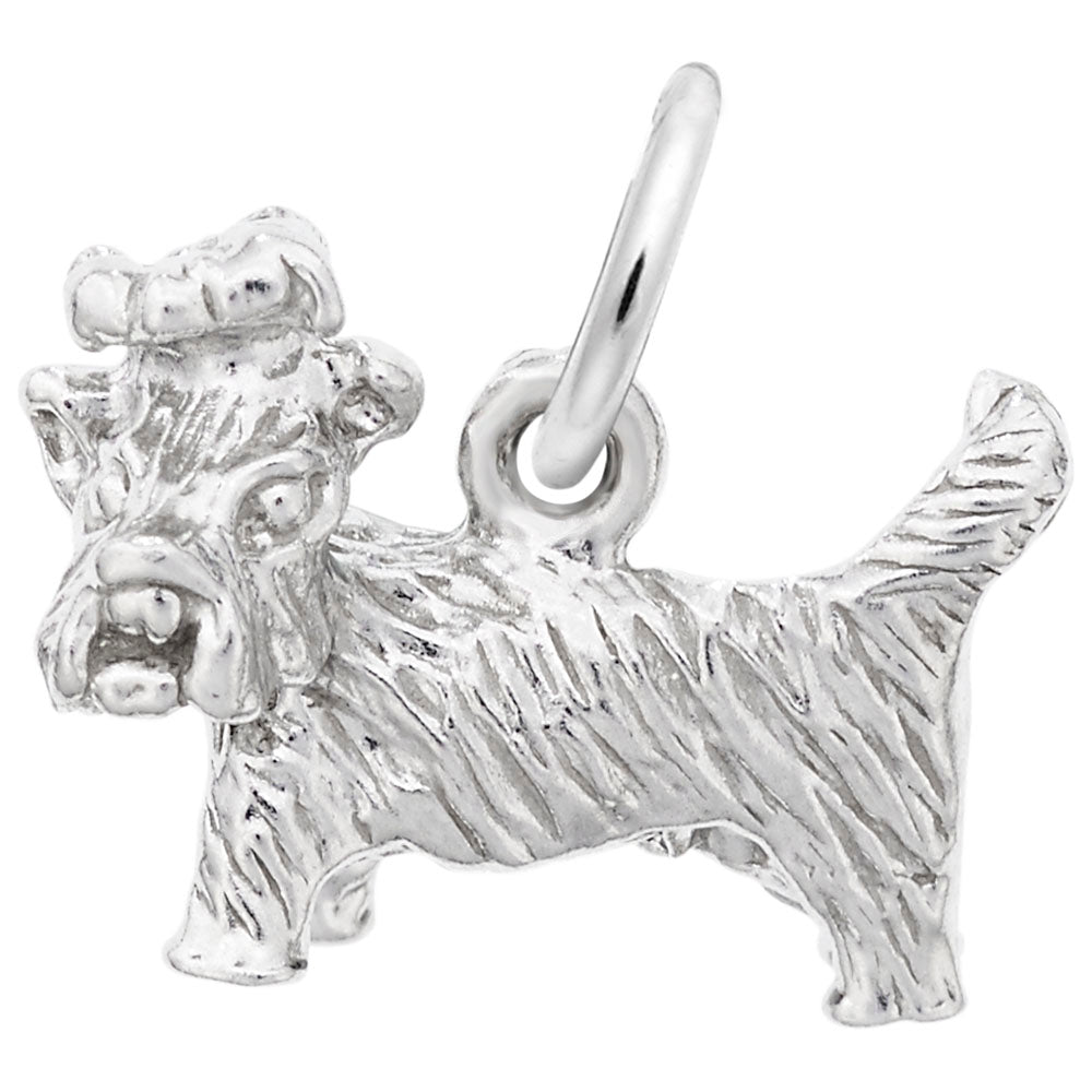 Yorkshire Terrier Dog Charm - Silver Charms
