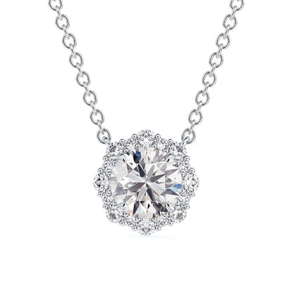Forevermark Center Of My Universe Floral Halo Diamond Pendant
