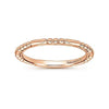 Gabriel & Co Rose Gold Ball and Bar Station Band