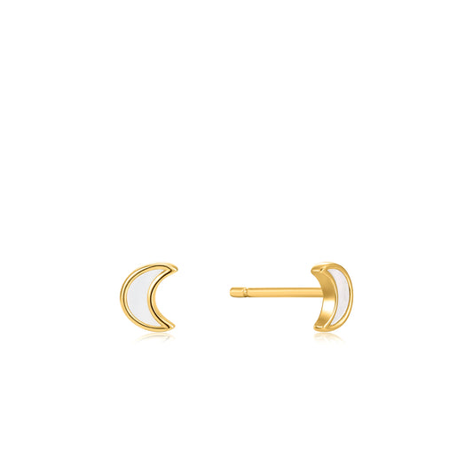 Ania Haie Moon Stud Earrings - Silver Earrings