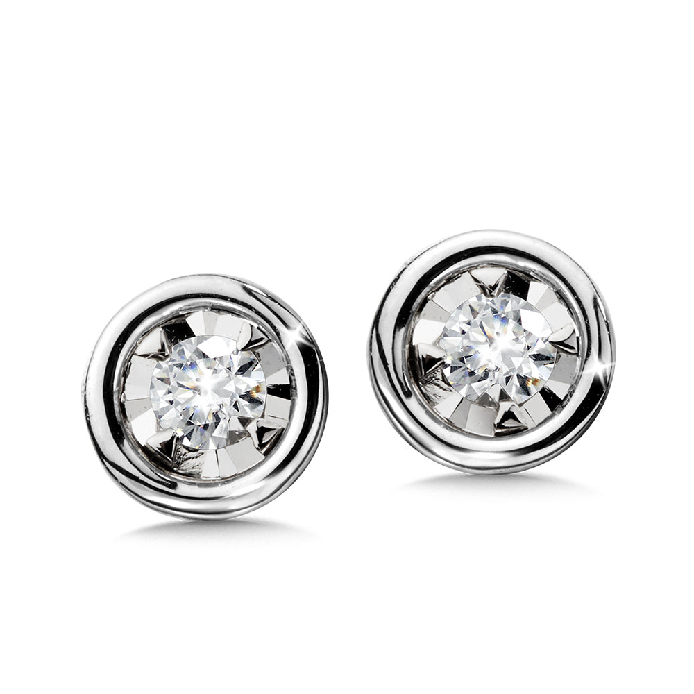 White Gold Diamond Earrings