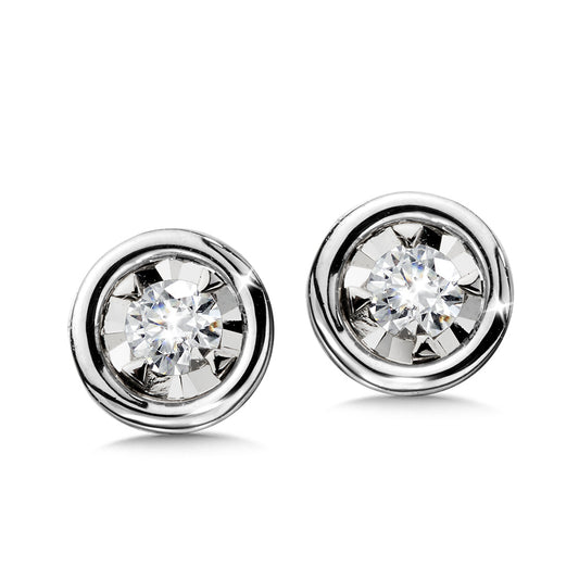 White Gold Diamond Earrings