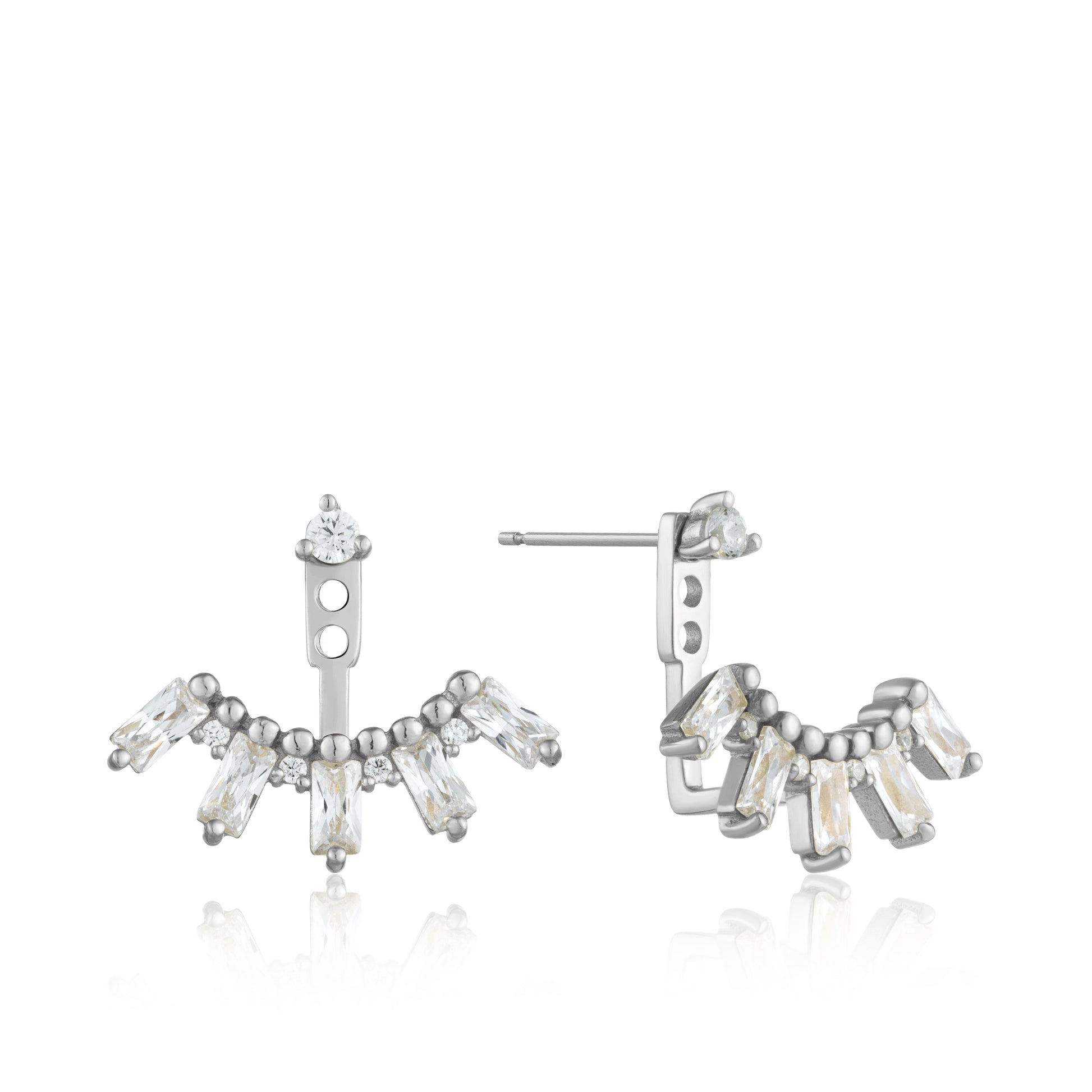 Ania Haie Cluster Ear Jackets - Silver Earrings