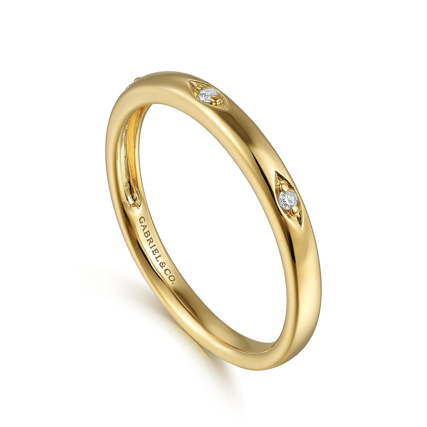 Gabriel & Co. Yellow Gold Diamond Ring