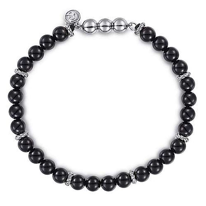 Gabriel & Co  Sterling Silver Black Onyx Bracelet