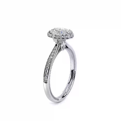 Verragio Renaissance White Gold Oval Halo Semi-Mount Engagement Ring