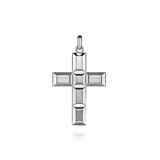 Gabriel & Co Sterling Silver Cross Pendant - Gents Pendant