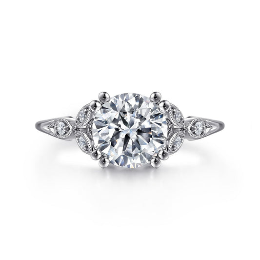 Gabriel & Co. Round Semi-Mount Engagement Ring