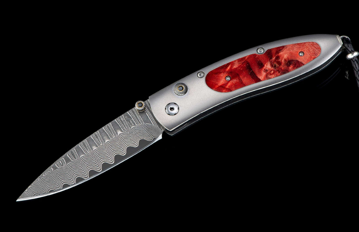 William Henry Monarch ‘Red Burl' Knife - William Henry Knife