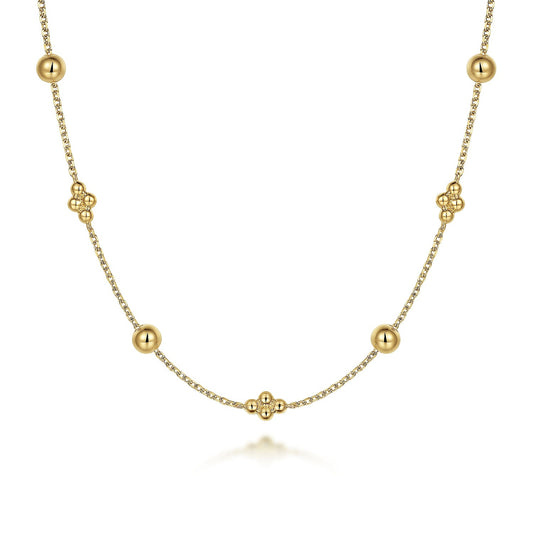 Gabriel & Co. Yellow Gold Necklace