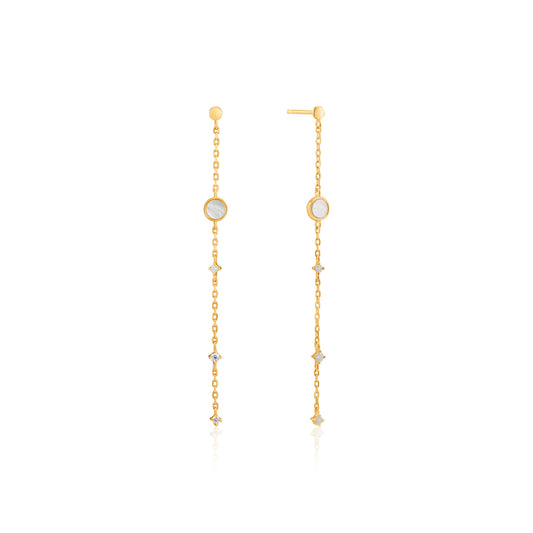 Ania Haie Mother Of Pearl Drop Earrings - Silver Earrings