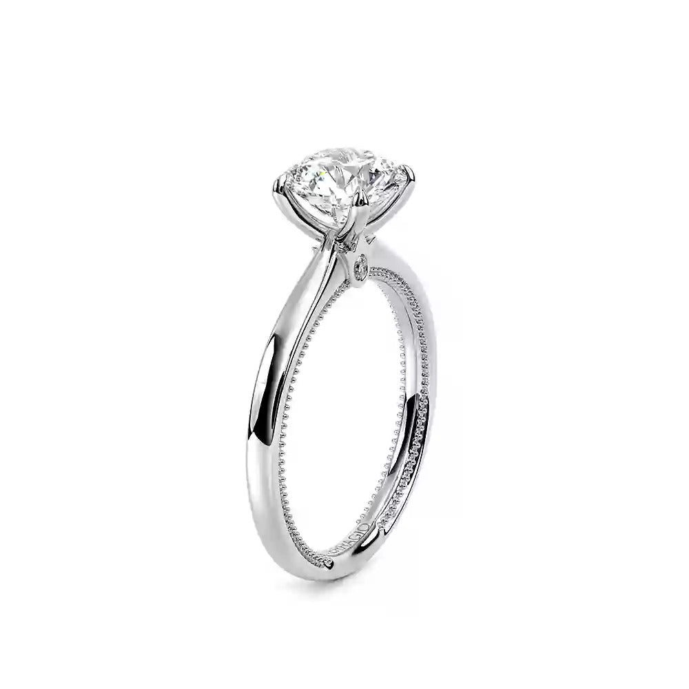 Verragio White Gold Renaissance Round Semi-Mount Polished Engagement Ring