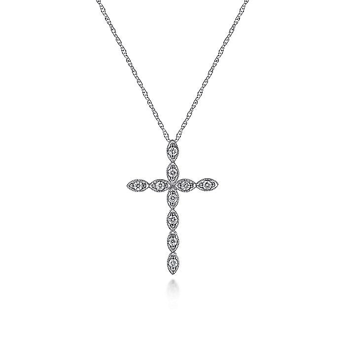 Gabriel & Co. Diamond Cross Necklace