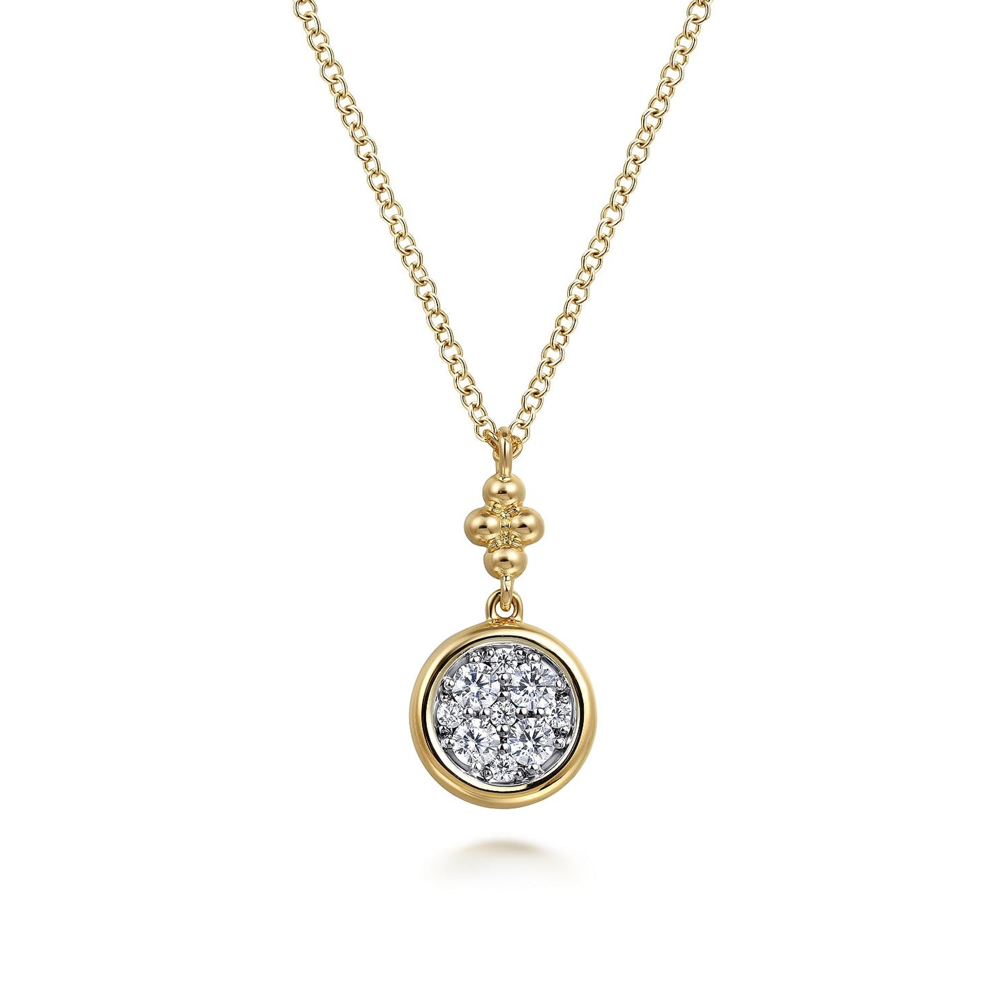 Gabriel & Co. Diamond Cluster Pendant - Diamond Pendants