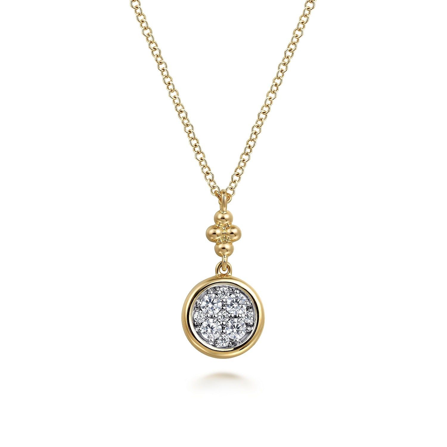 Gabriel & Co. Diamond Cluster Pendant - Diamond Pendants