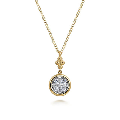 Gabriel & Co. Diamond Cluster Pendant - Diamond Pendants