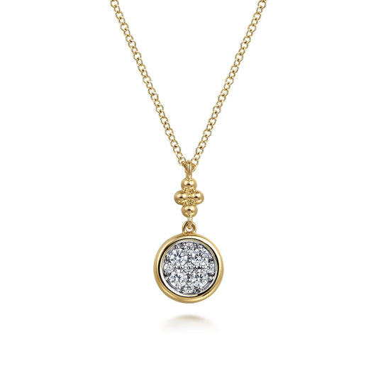 Gabriel & Co. Diamond Cluster Pendant