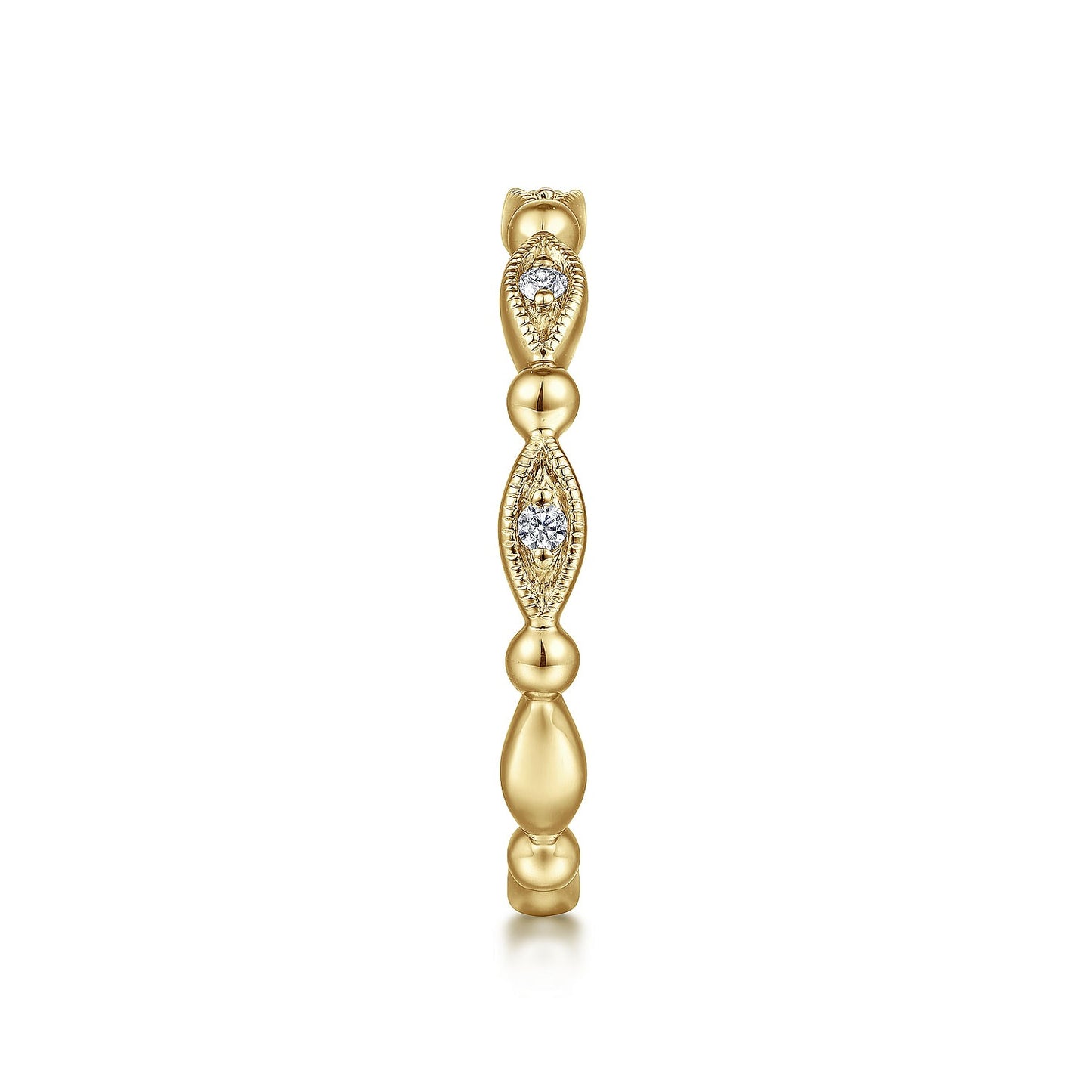 Gabriel & Co. Yellow Gold Stackable Band