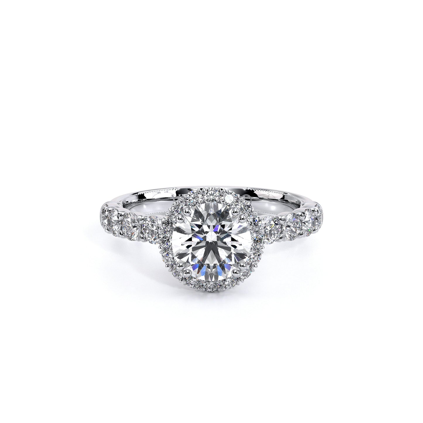 Verragio Renaissance Collection White Gold Halo Semi-Mount Engagement Ring