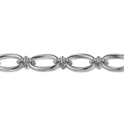 Gabriel & Co Sterling Silver Bujukan Link Bracelet