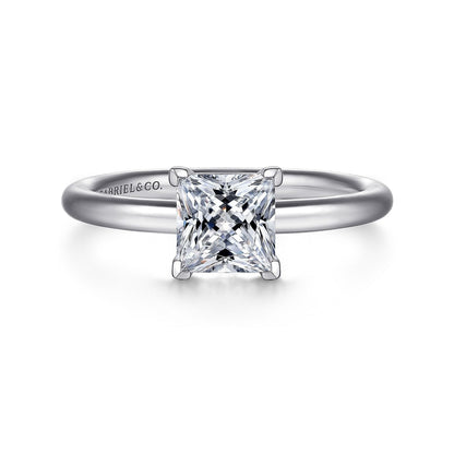 Gabriel & Co. Princess Cut Semi-Mount Engagement Ring - Gold Remounts