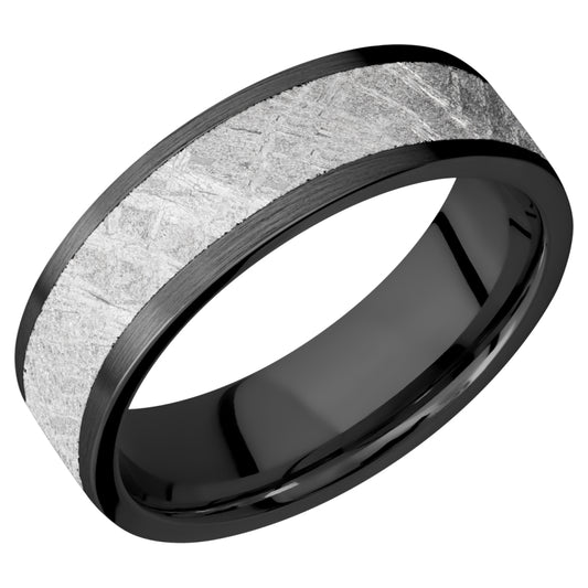 Lashbrook Zirconium & Meteorite Band - Alternative Metal Wedding Bands