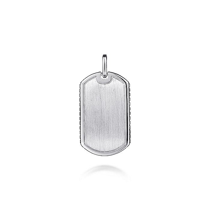 Gabriel & Co Sterling Silver Dog Tag Pendant