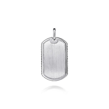 Gabriel & Co Sterling Silver Dog Tag Pendant