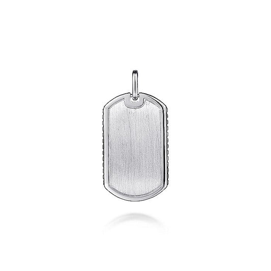 Gabriel & Co Sterling Silver Dog Tag Pendant