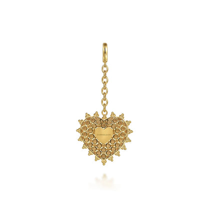 Gabriel & Co. Heart Pendant - Gold Pendants / Charms