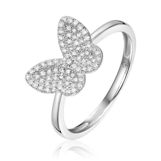 Luvente White Gold Diamond Ring