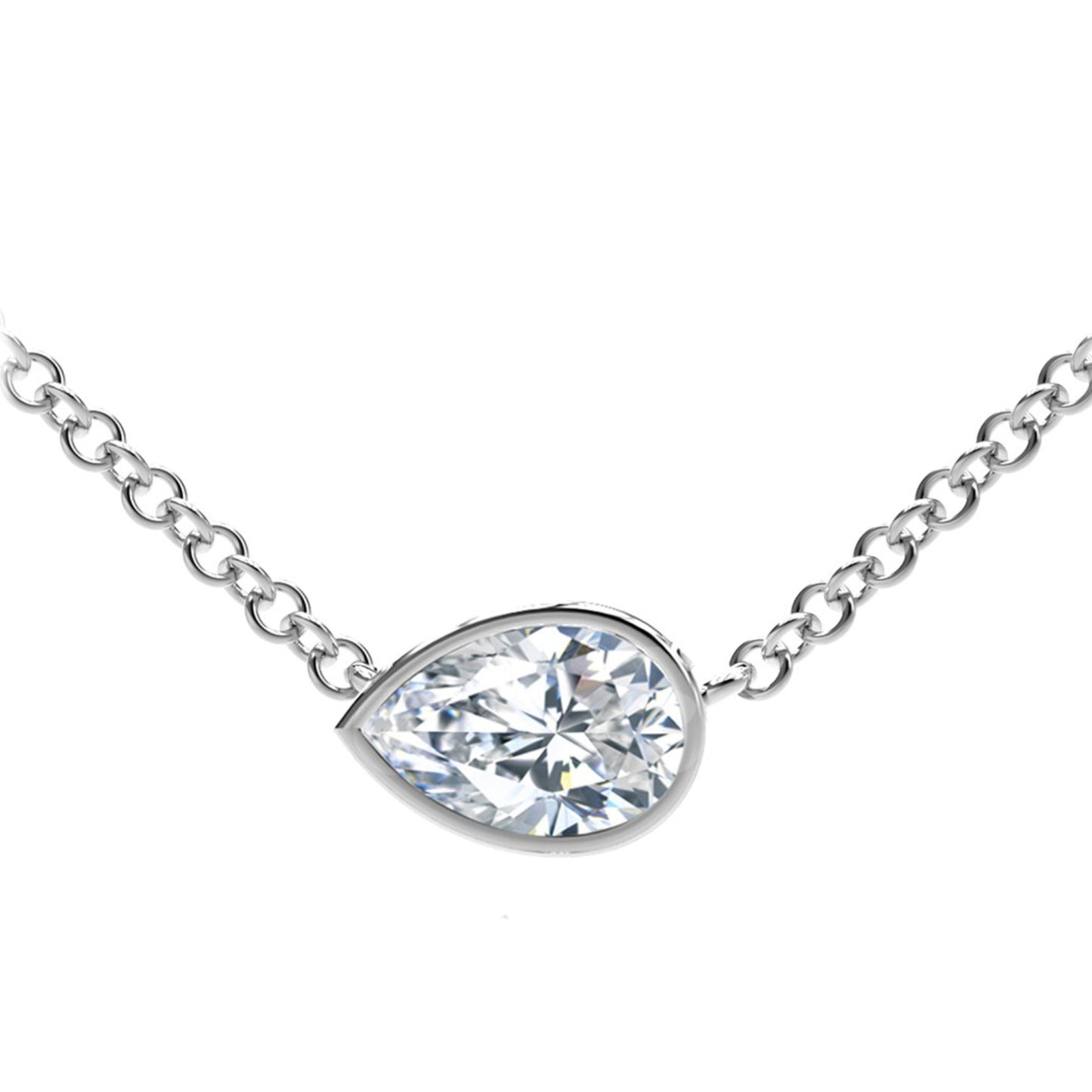 Forevermark Tribute Collection Pear Diamond Necklace - Diamond Pendants