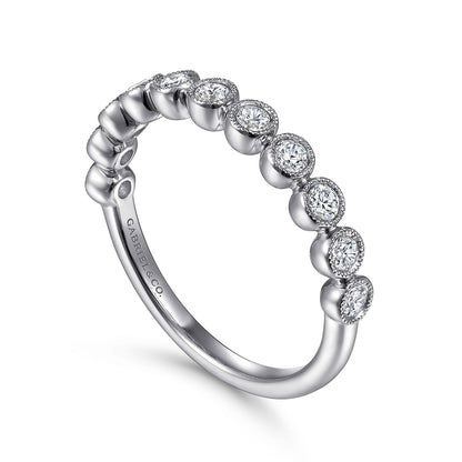 Gabriel & Co. White Gold Stackable Ring