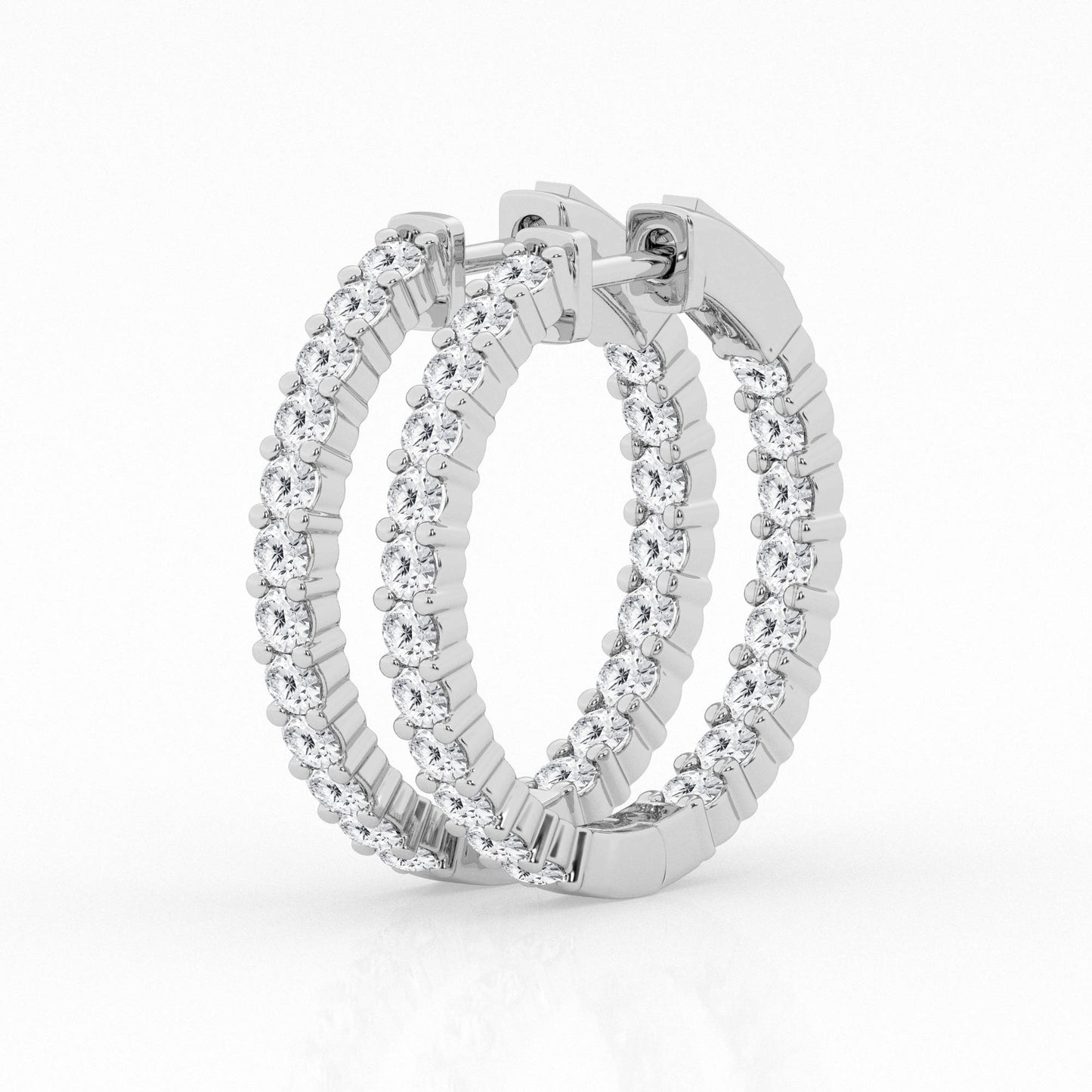Laboratory Grown Diamond Hoops