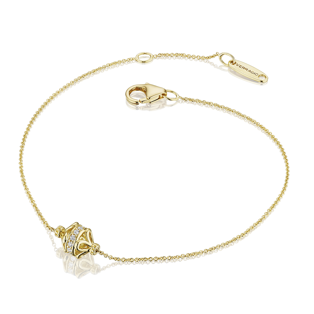 Verragio Yellow Gold Tiara Rondelle Diamond Bracelet