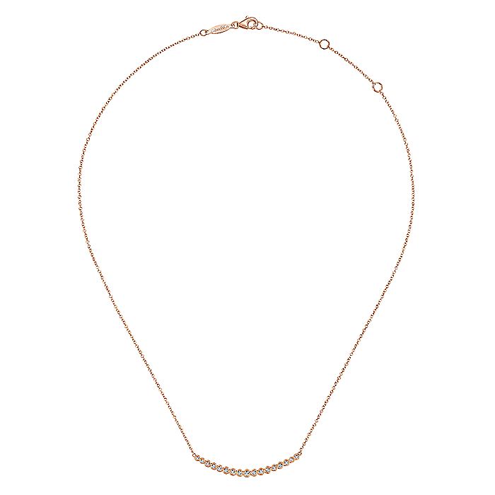 Gabriel & Co. Rose Gold Diamond Necklace - Diamond Pendants