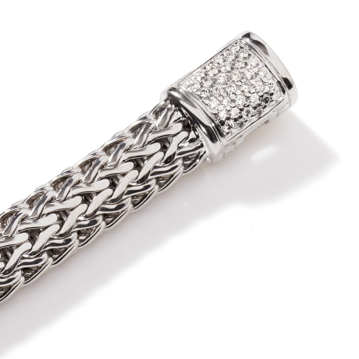 John Hardy Sterling Silver Icon Bracelet With Diamonds - Diamond Bracelets
