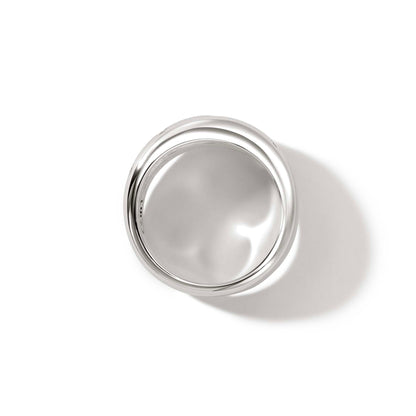 John Hardy Sterling Silver Diamond Surf Ring
