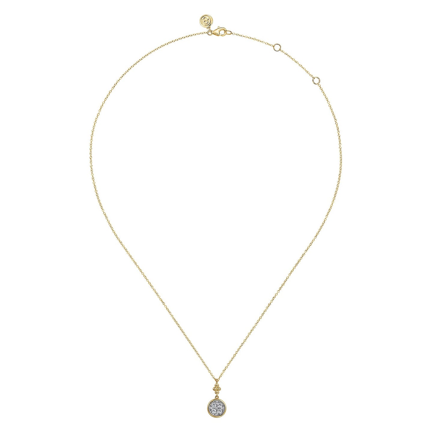 Gabriel & Co. Diamond Cluster Pendant - Diamond Pendants