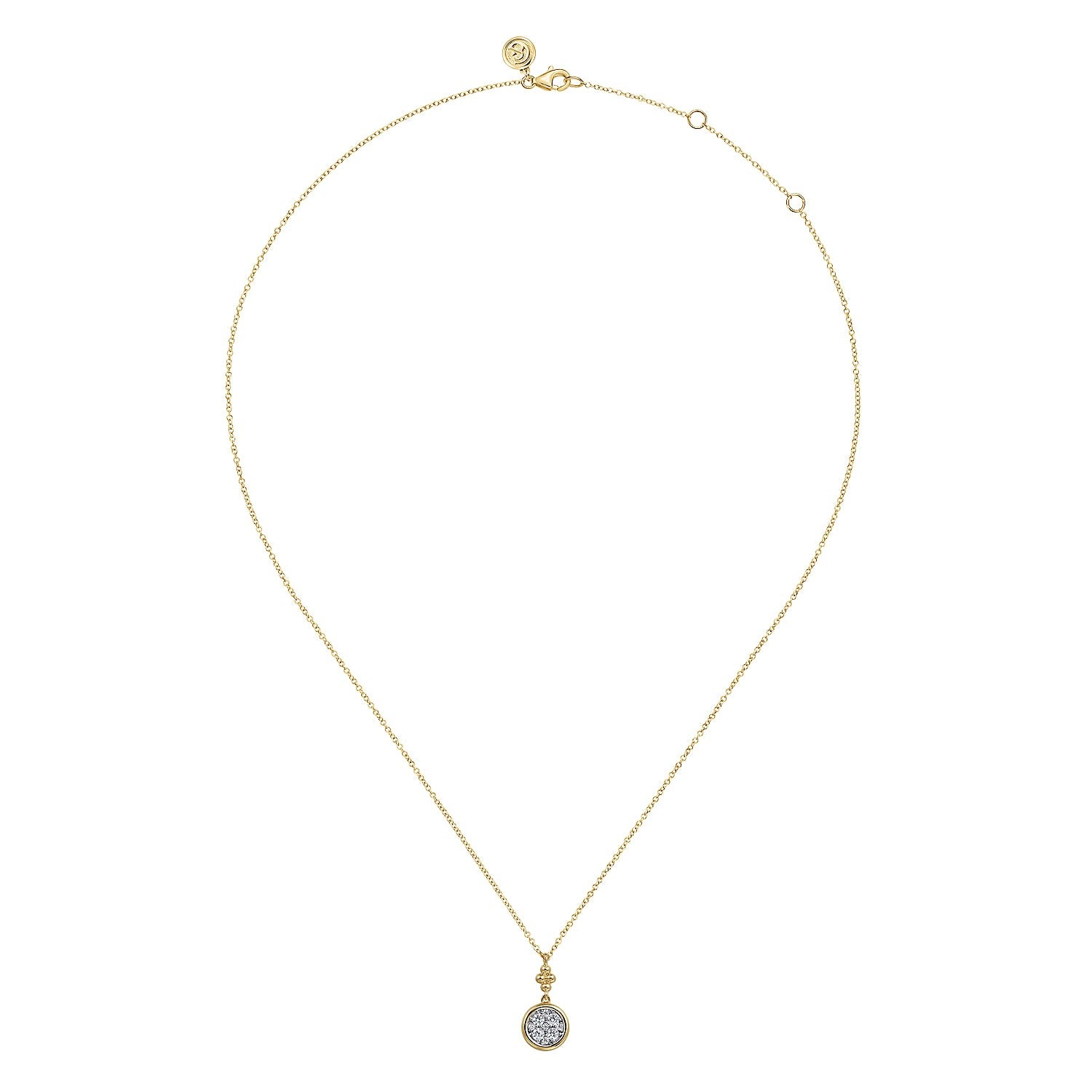 Gabriel & Co. Diamond Cluster Pendant - Diamond Pendants