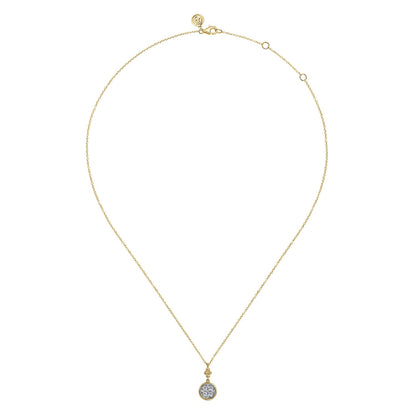 Gabriel & Co. Diamond Cluster Pendant - Diamond Pendants