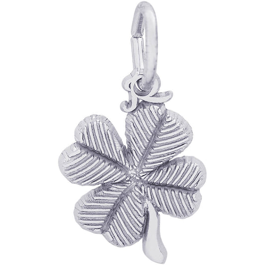 Rembrandt Four Leaf Clover Charm - Silver Charms