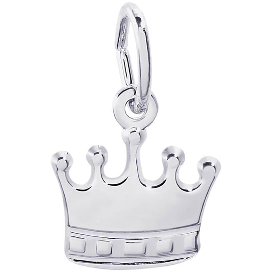 Rembrandt Crown Charm - Silver Charms