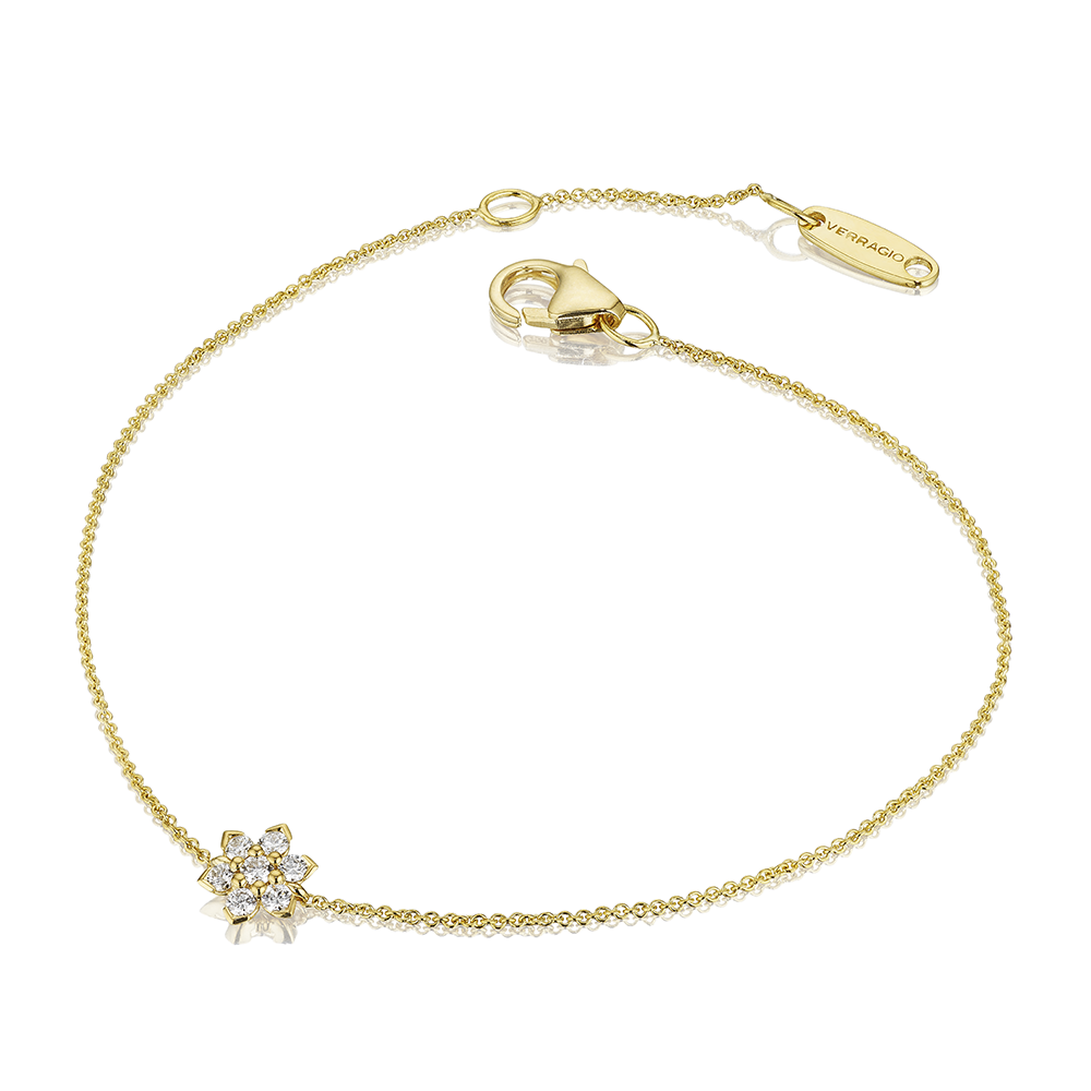 Verragio 18 Karat Yellow Gold Diamond Star Bracelet