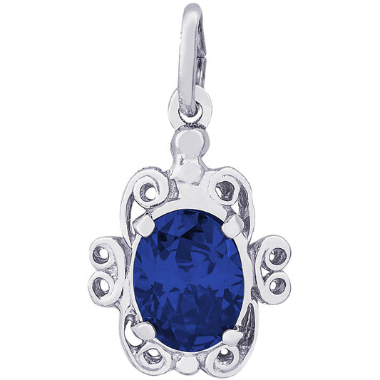 Rembrandt September Sapphire Birthstone Charm
