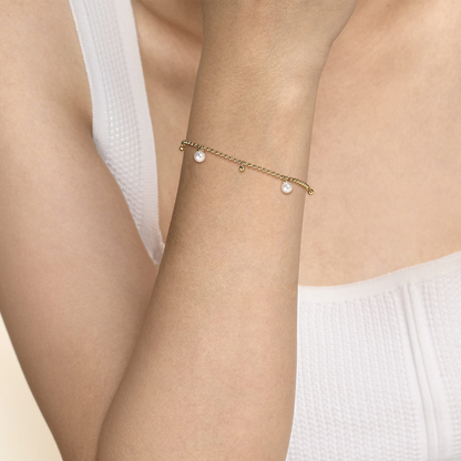Gabriel & Co. Pearl Bracelet - Gold Bracelets