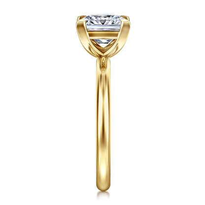 Gabriel & Co. Princess Cut Semi-Mount Ring - Gold Remounts