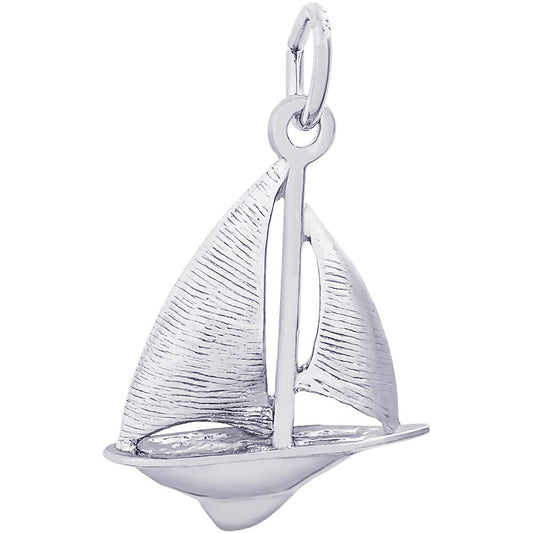 Rembrandt Sailboat Charm - Silver Charms